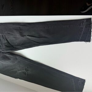 Zara Distressed Black Skinny Jeans